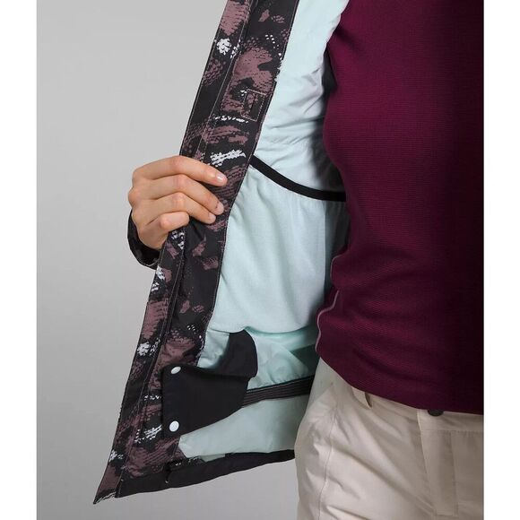 The North Face Freedom Jacket Womens Fawn Gray Black Snake Charmer Print APP2599 - Picture 4 of 12